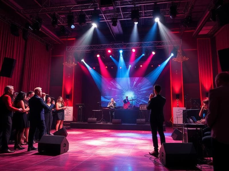 Live entertainment performance at elegant event