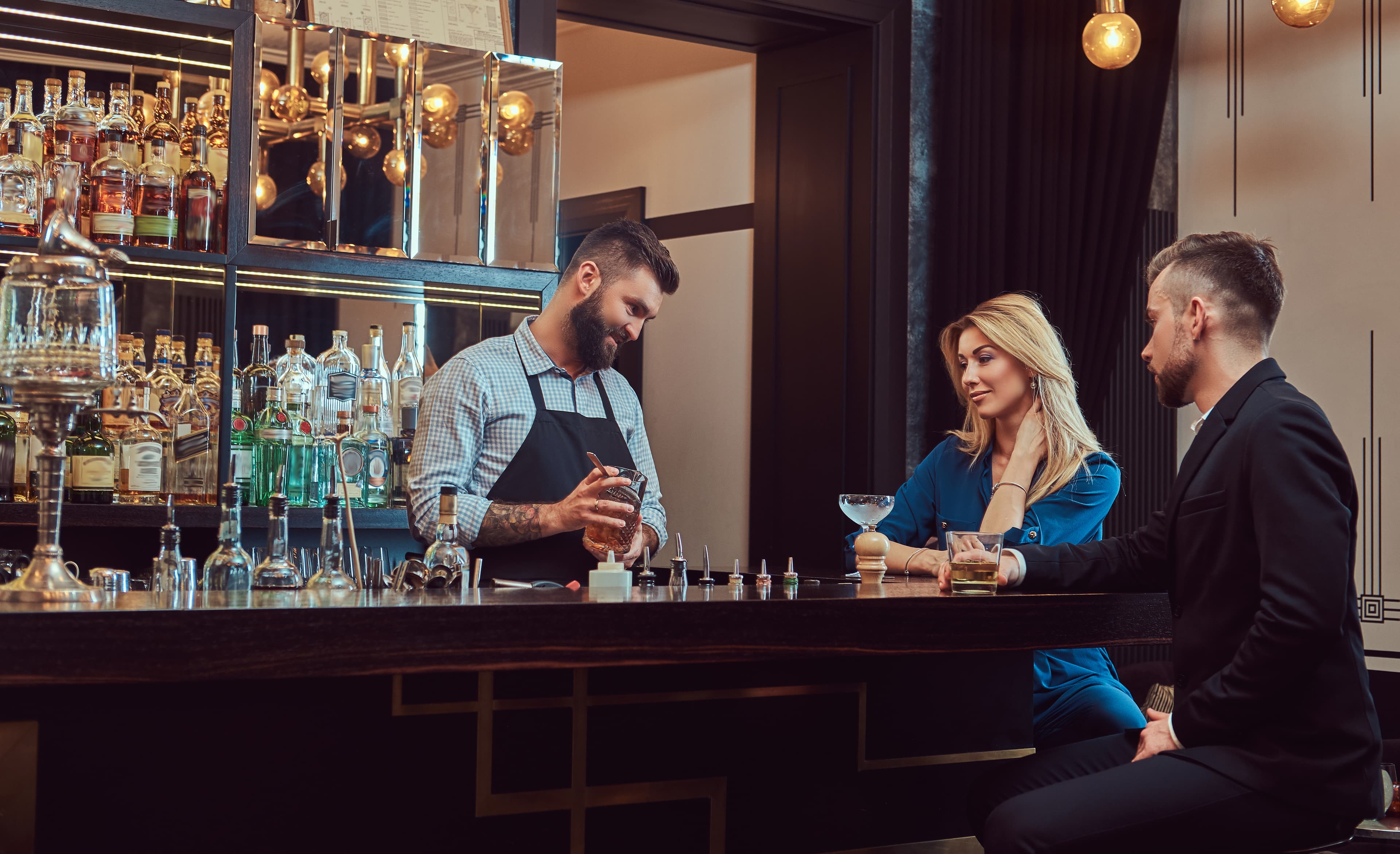 Stylish party bar