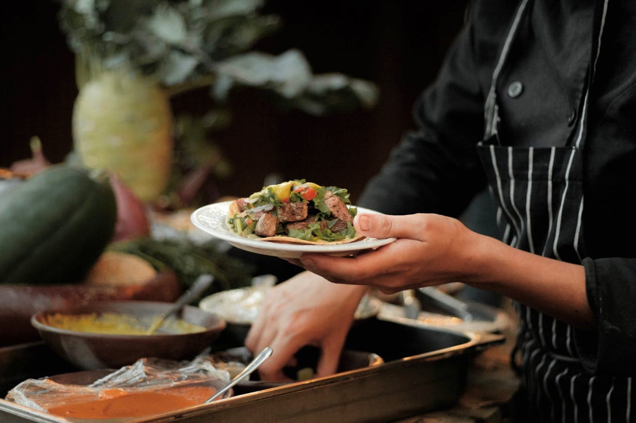 Fine catering presentation